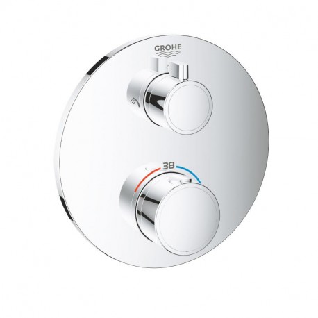 GROHE Grohtherm termostatická sprchová batéria pre 2-spotrebiče, pod omietku, chróm 24076000