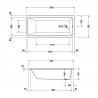 DURAVIT No.1 akrzlátová vaňa 170 x 75 cm biela 7004900000