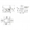 DURAVIT D-Neo závesná WC misa Rimless Durafix + sedátko SensoWash 654000012004300