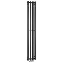 SAPHO PILON radiátor 270x1800mm, so 4 háčikmi, čierna matná IZ122T