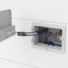 Villeroy & Boch predstenový modul ViConnect Pro S + biele tlačidlo, pre závesnú toaletu, 92099600W