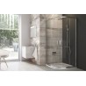 RAVAK Blix štvrťkruhový sprchový kút BLCP4-90 R550, 80x80 cm, lesklý hliník, transparent sklo, 3B240C00Z1B