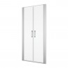 SANSWISS DIVERA sprchové dvere 90 2-krídlové, aluchróm, číre sklo D22T20905007