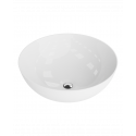 LAVITA ROUND - keramické umývadlo na dosku miska kruhové 40 cm bez prepadu biele ROUND