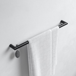 KEUCO Reva držiak uterákov, dĺžka 60 cm, matná čierna 12801370600