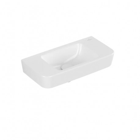 VILLEROY & BOCH O.Novo umývadielko Compact 50x25 cm, bez prepadu, bez otvoru na batériu, CeramicPlus, alpská biela 434253R1
