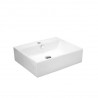 LAVITA VISTA - keramické umývadlo na dosku 52 x 43 cm v s otvorom na batériu s prepadom biele VISTA