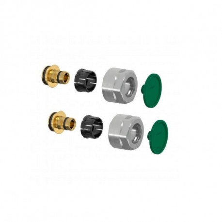 P.M.H. zverné šróbenie 3/4" EK pre ventil Universal ( sada 2ks, Aluplex 16x2mm ) nikel