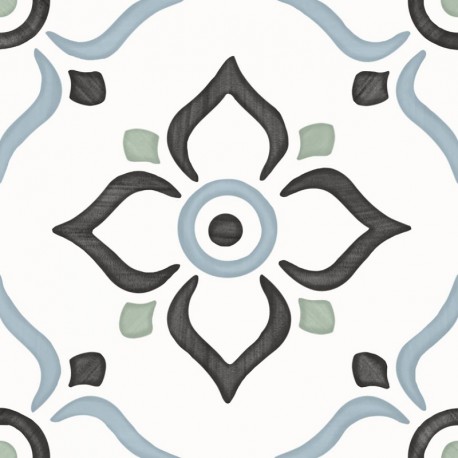 PERONDA TANGER BLUE GARDEN 12,3 x 12,3 dlažba dekor