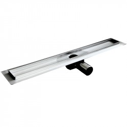 ACO sprchový žľab LH90 s horizontálnou prírubou celonerezový 64 x 885 mm, 413484