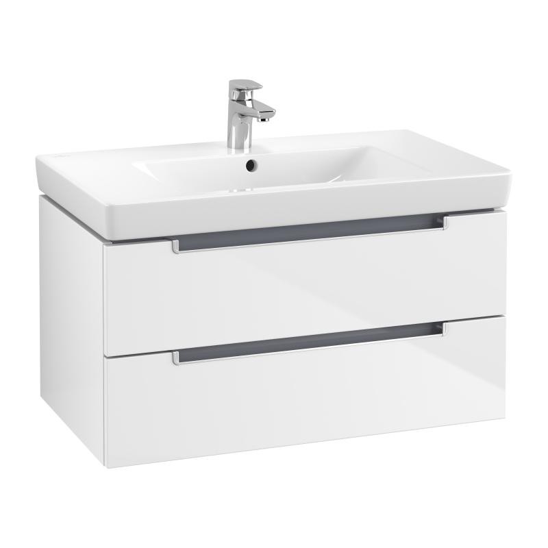 VILLEROY & BOCH Subway 2.0 skrinka pod umývadlo 787 x 420 x 449 mm, lesklá biela, A68900DH