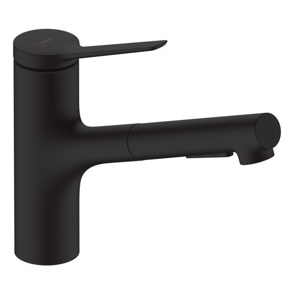 Hansgrohe ZESIS M33 drezová batéria 150 s vyťahovateľnou sprškou 2jet sBox lite matná čierna 74803670