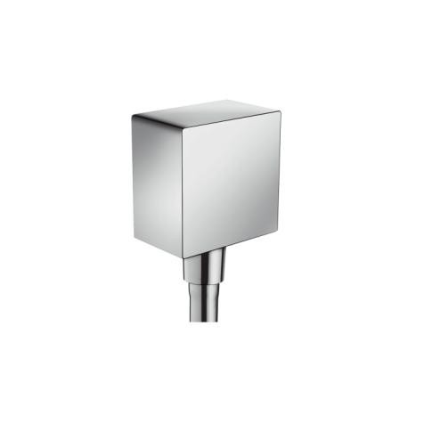 Hansgrohe Fixfit prípojka hadice Square so spätným ventilom chróm 26455000