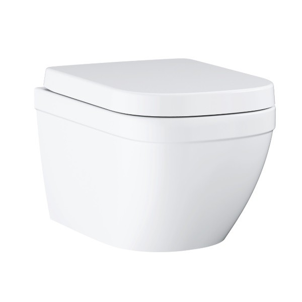 Grohe Euro Ceramic závesné WC 54 Rimless, TripleVortex + sedátko so SoftClose, alpská biela, 39554000