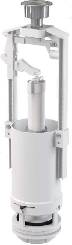 Alca vypúšťací ventil k WC kombi so STOP tlačítkom, A2000-CHROM
