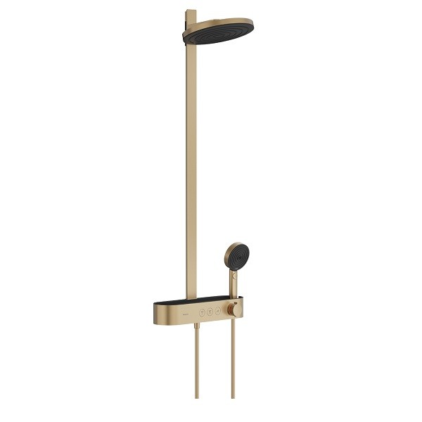 HANSGROHE Pulsify S Showerpipe 260 2jet EcoSmart s termostatom ShowerTablet Select 400, katáčovaný bronz 24241140