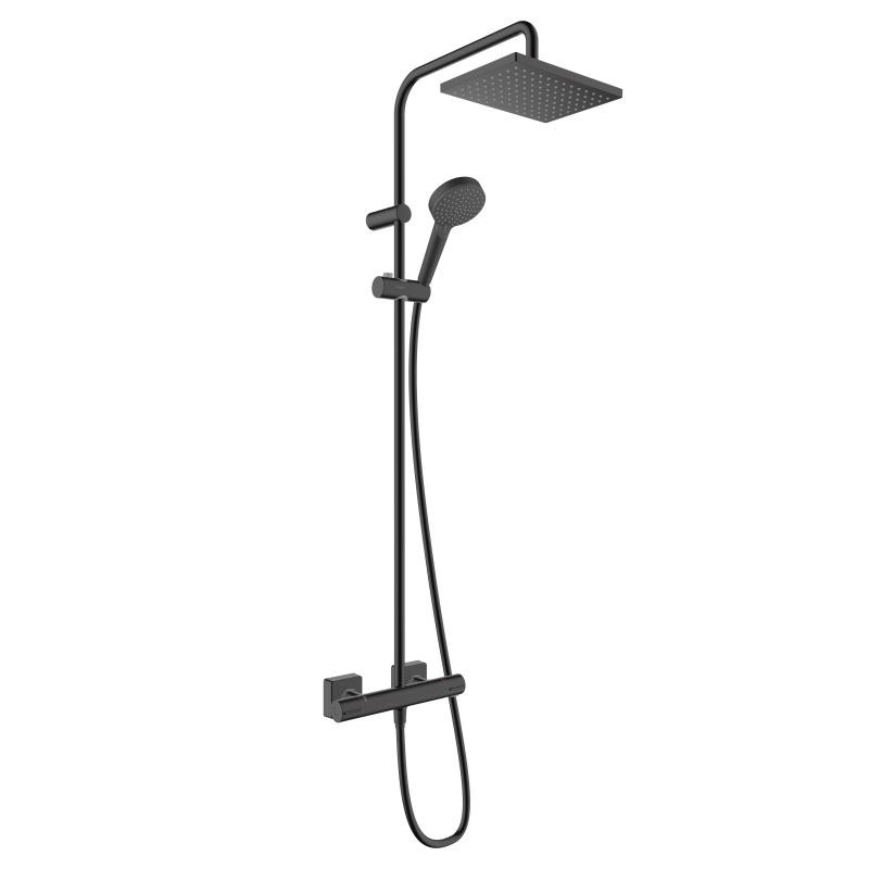 Hansgrohe Vernis Shape sprchový systém Showerpipe 230 1jet s termostatom, matná čierna, 26286670
