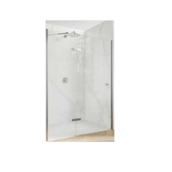 HÜPPE MyFlexAP sprchové dvere 100cm na vaničku,strieborná pololesklá, číre sklo AP0104069322