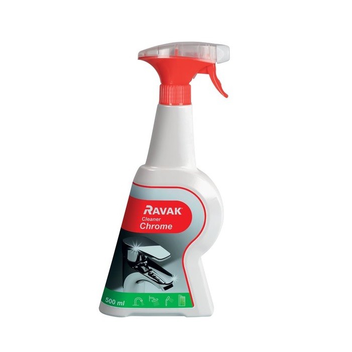 RAVAK Cleaner Chrome -čistiaci prostriedok na batérie 500 ml, X01106