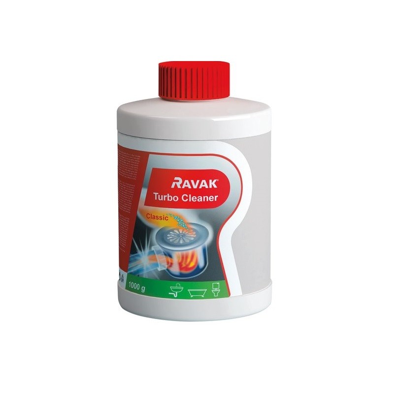 RAVAK Turbo Cleaner čistiaci prostriedok na odpady 1000 g X01105