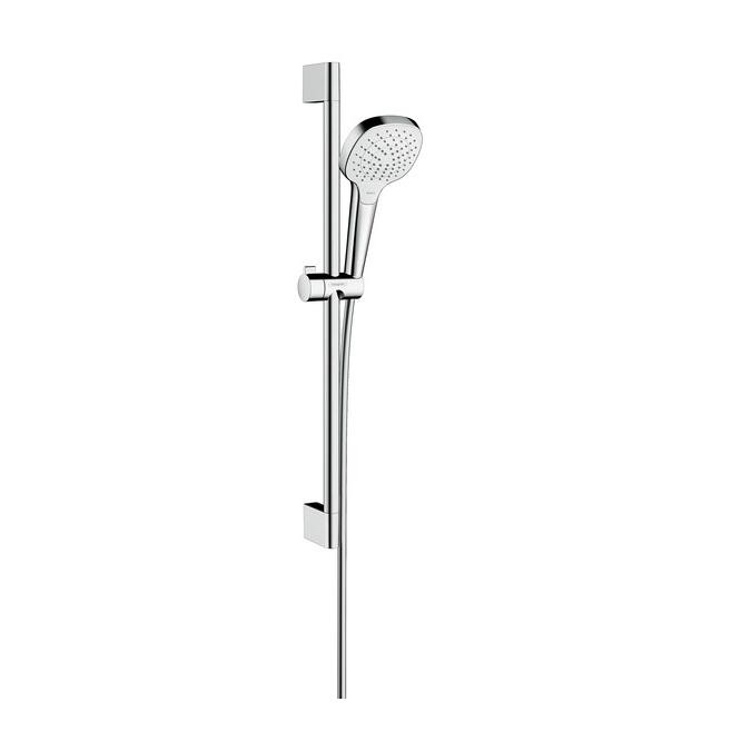 Hansgrohe Croma Select E sprchový set Vario EcoSmart 9 l/min 3-prúdový s tyčou 0,65 m biela/chróm, 26583400