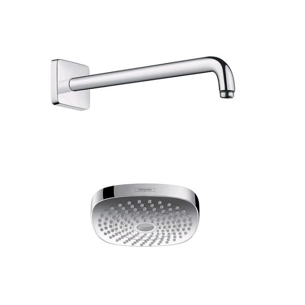 Hansgrohe Croma Select E hlavová sprcha 180 2jet 26524000 + sprchové rameno 27446000, chróm, 26524000S12