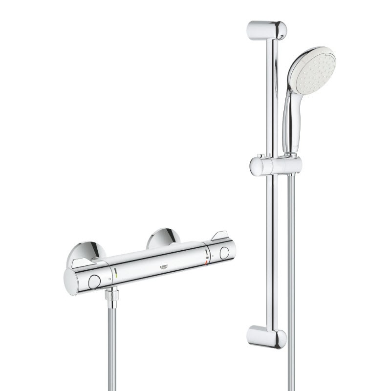 Grohe Grohtherm 800 termostatická sprchová batéria + set Tempesta 2 prúdy, 60cm, chróm 34565001