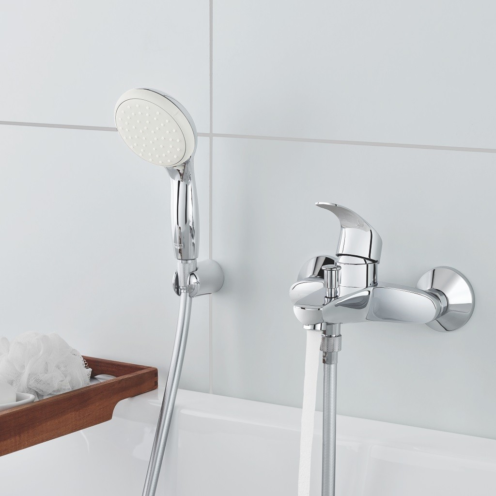 Grohe Eurosmart vaňová batéria, na stenu, s príslušenstvom, chróm, 3330220A