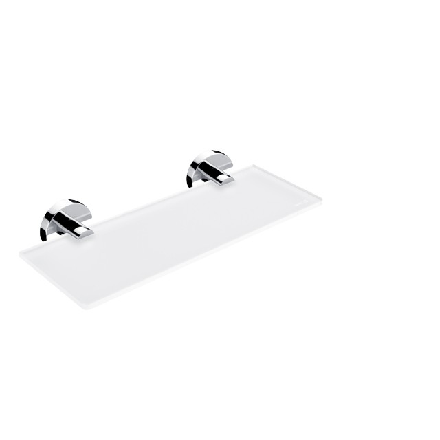 Nimco Unix polička, dĺžka 30 cm, matné sklo/chróm UN 13091B-30-26