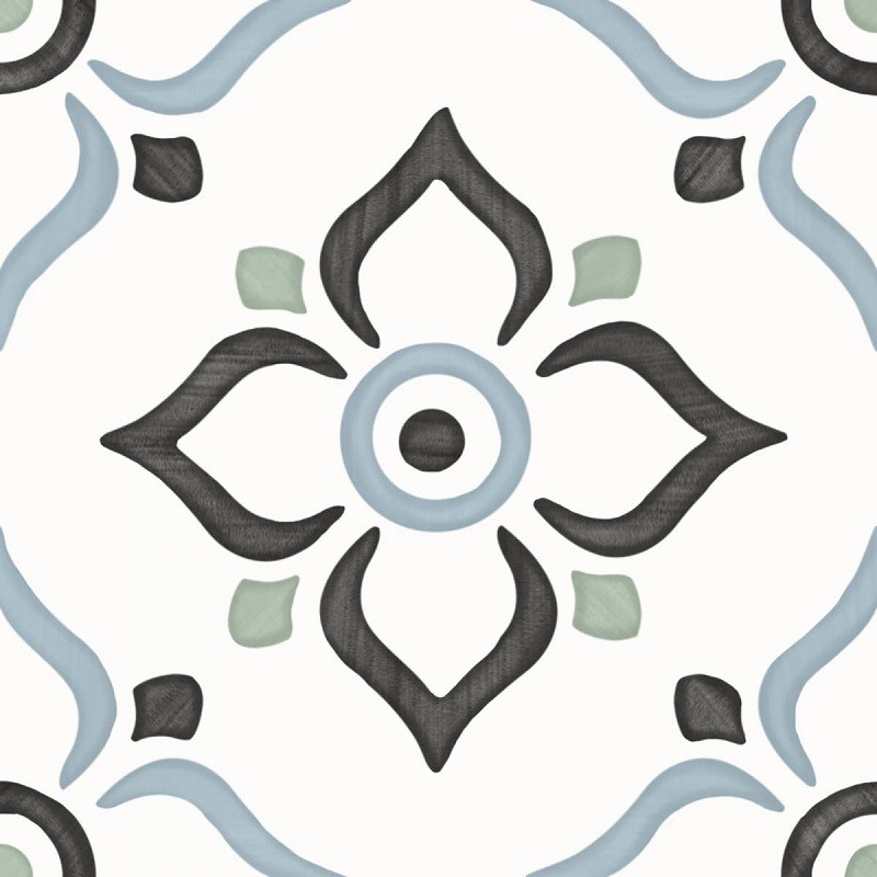 PERONDA TANGER BLUE GARDEN 12,3 x 12,3 dlažba dekor