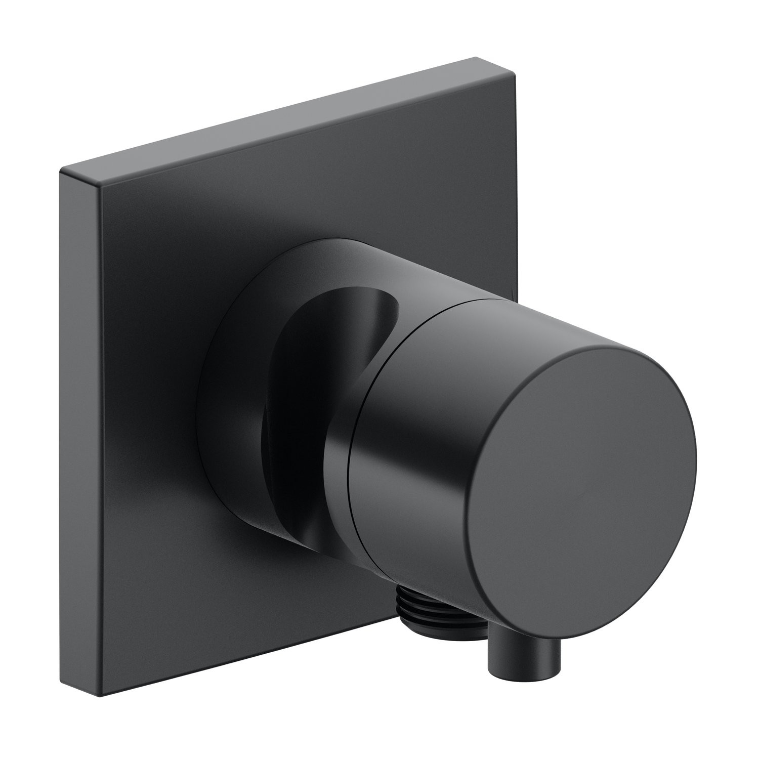 KEUCO IXMO prepínací ventil pod omietku, 2 výstupy, s pripojením a držiakom sprchy, čierny chróm kefovaný 59556131202