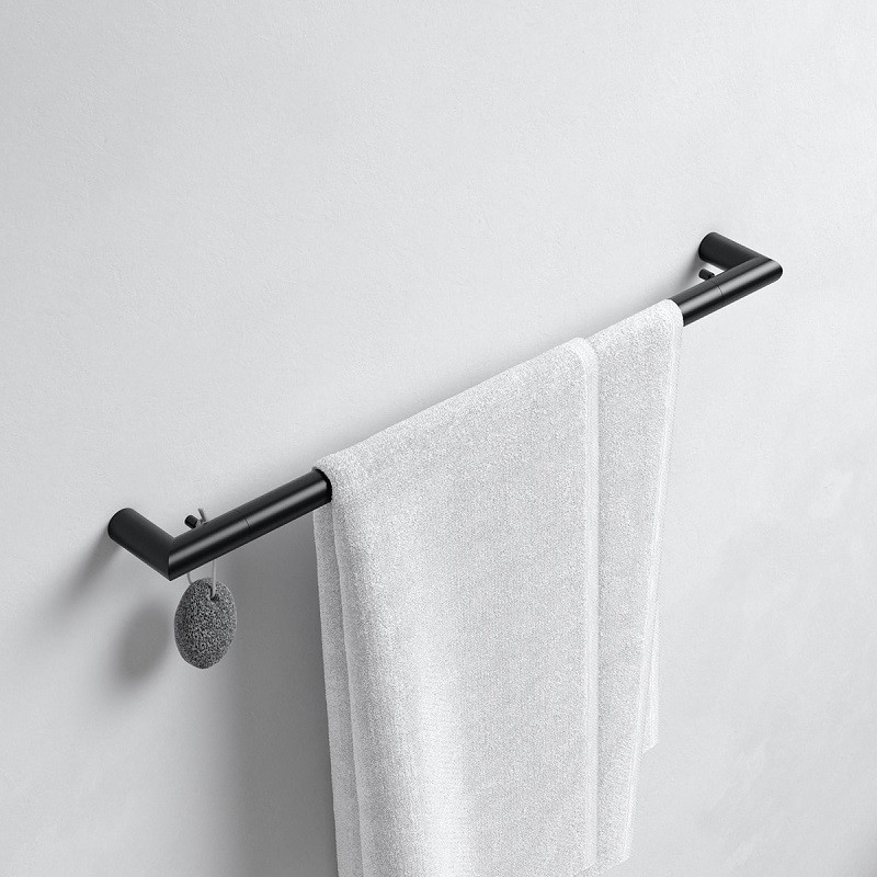 KEUCO Reva držiak uterákov, dĺžka 60 cm, matná čierna 12801370600