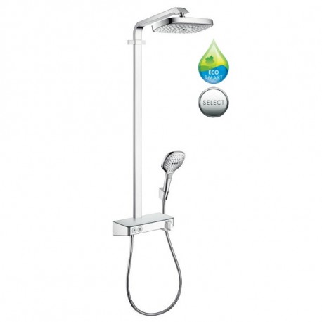 Hansgrohe Raindance Select E sprchový systém Showerpipe 300 2jet EcoSmart s termostatom Select chróm, 27283000