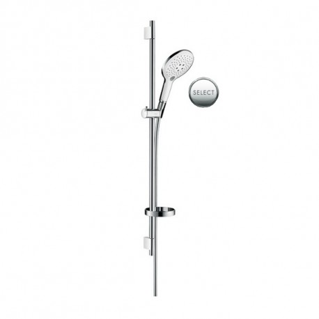Hansgrohe Raindance Select S sprchový set 150 3jet so sprchovou tyčou 0,90m a mydelničkou biela/chróm, 27803400