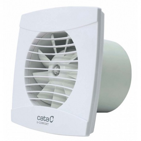 CATA U-COMFORT kúpeľňový ventilátor UC-10 Timer s časovačom, zo spätnou klapkou, biely   01200100