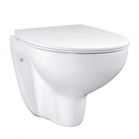 Grohe Bau Ceramic závesné WC Rimless, s doskou Slim so SoftClose, alpská biela 39899000