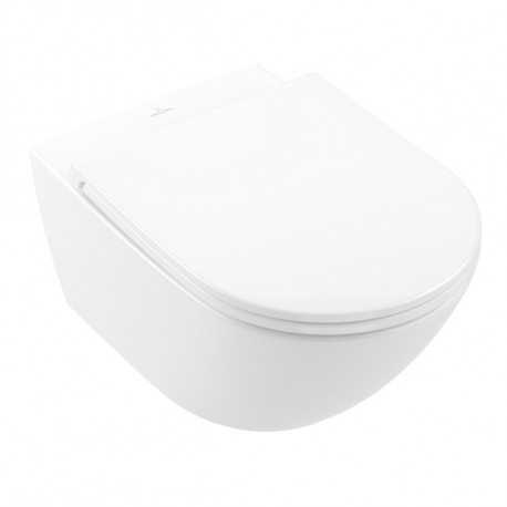 misa WC závesná UNIVERSO TwistFlush 370 x 560 +  Sedátko SoftClose a QuickRelease biela Combi-Pack