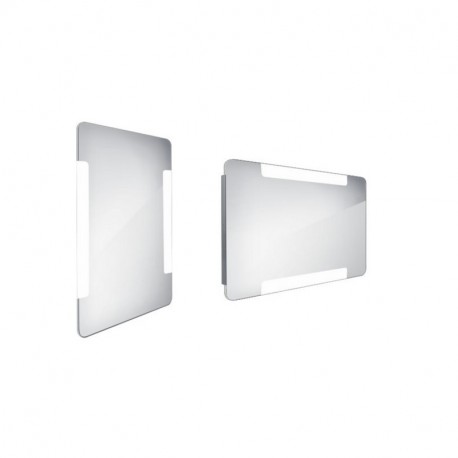 NIMCO zrkadlo podsvietené LED 18000 50 x 80 cm hliníkový rám ZP 18001