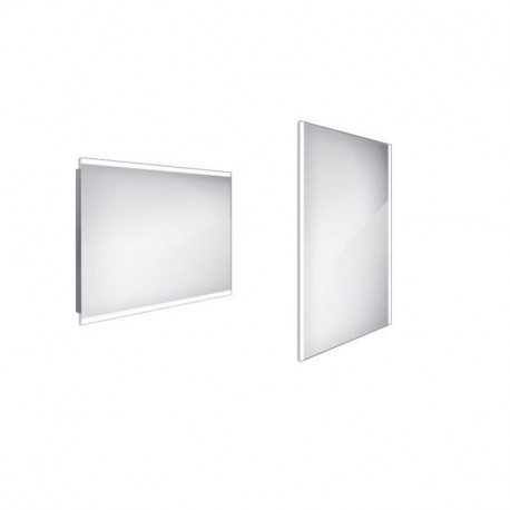 NIMCO zrkadlo podsvietené LED 12000 100 x 70 cm hliníkový rám ZP 12004