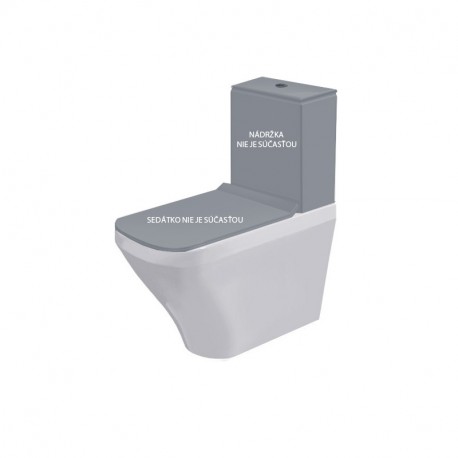 DURAVIT Dura Style misa WC kombi stojaca 37 x 70 cm, hlboké splachovanie, variabilný odpad, biela s úpravou WonderGliss 2156090