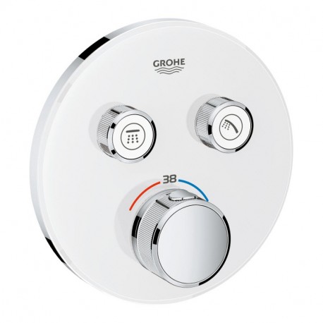 Grohe Grohtherm SmartControl termostatická batéria pod omietku, pre 2 spotrebiče, mesačná biela, 29151LS0, predĺžená záruka 5 rokov